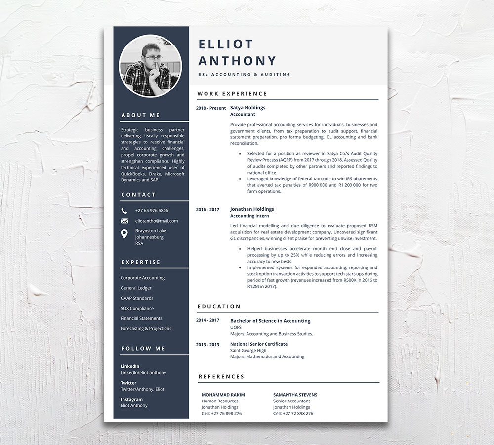 Auditor - Student Cycle Resume Template